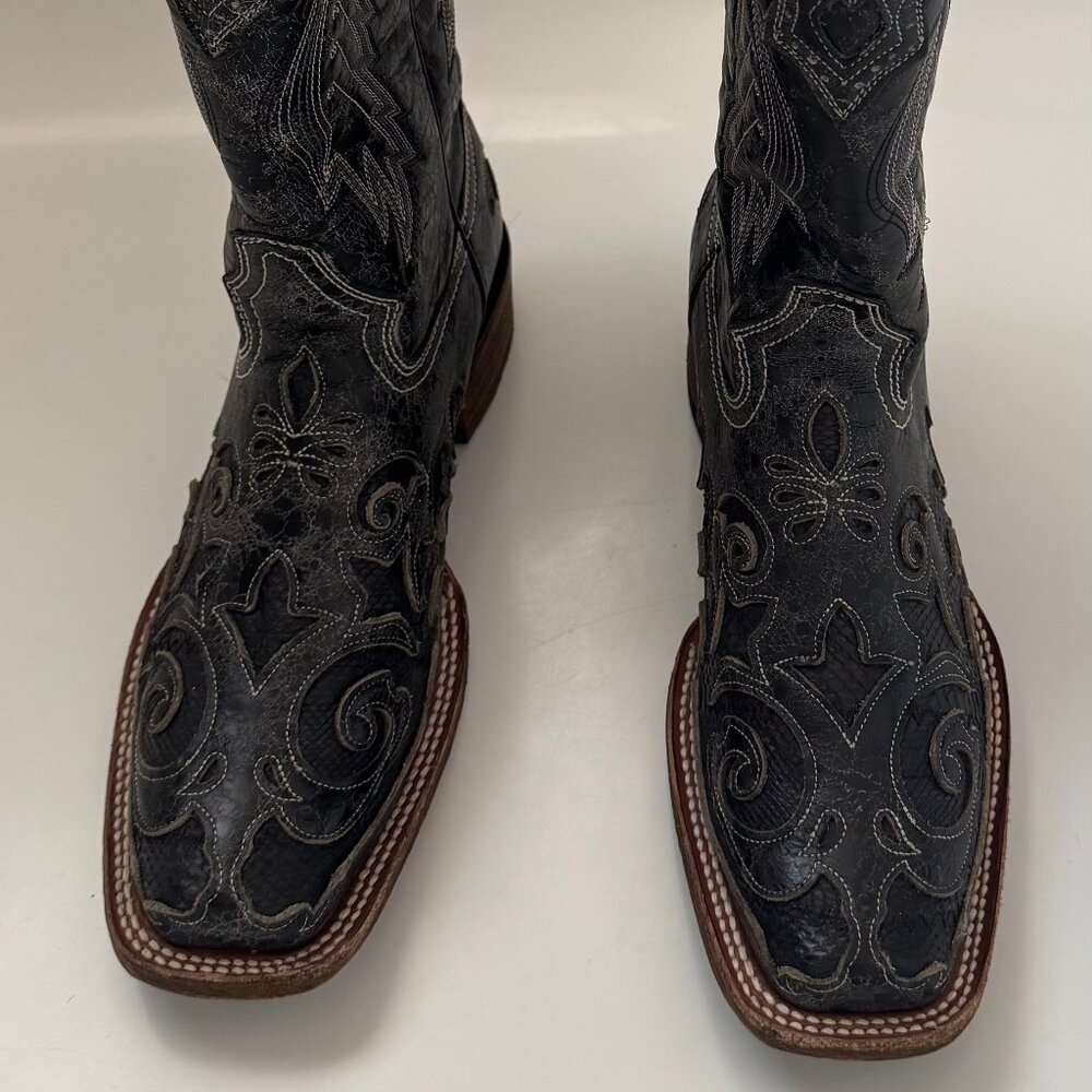 Corral Women's Vintage Python Inlay Western Cowbo… - image 4